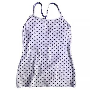 Lululemon Power Y Tank High Noon Polka Dot Lilac Purple. SIZE 10 (L)